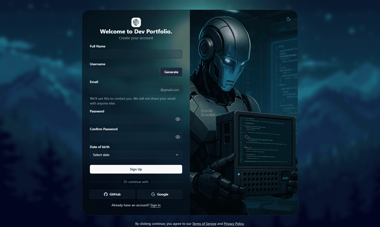 Secure & Customizable User Registration System